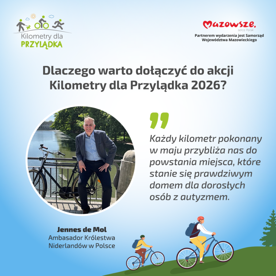 Cytat Ambasadora Jennesa de Mol z apelem o dołączenie do akcji.
