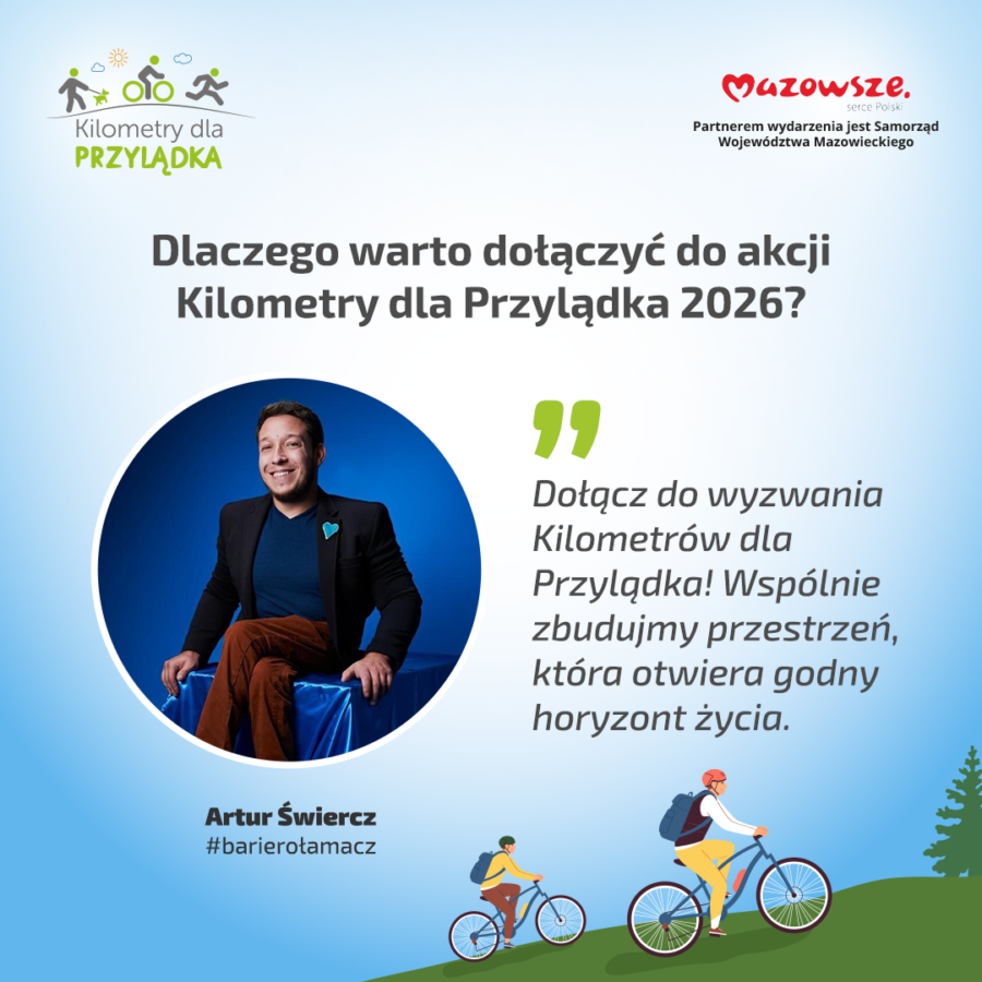 Cytat Artura Świercza z apelem o dołączenie do akcji.